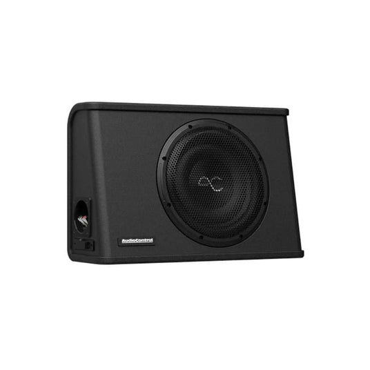 AudioControl SPC-W12 geschlossenes Keil-Subwoofergehäuse mit 30 cm Subwoofer und Schutzgitter