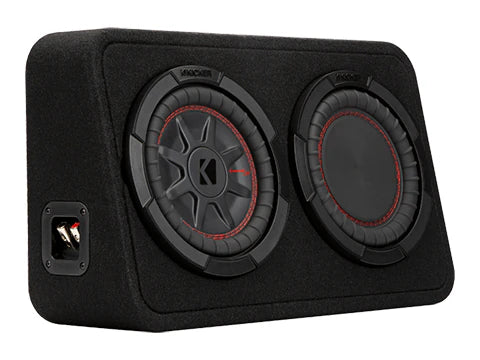 Kicker 8" 2 Ohm CompRT Loaded Subwoofer Box