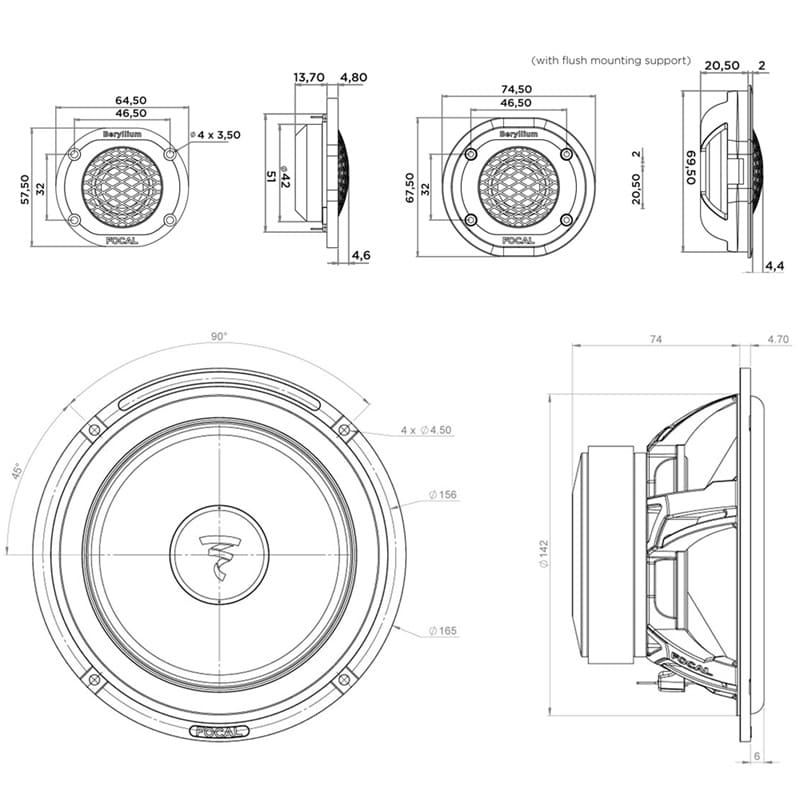Focal UTOPIA Serie M 165W-XP
