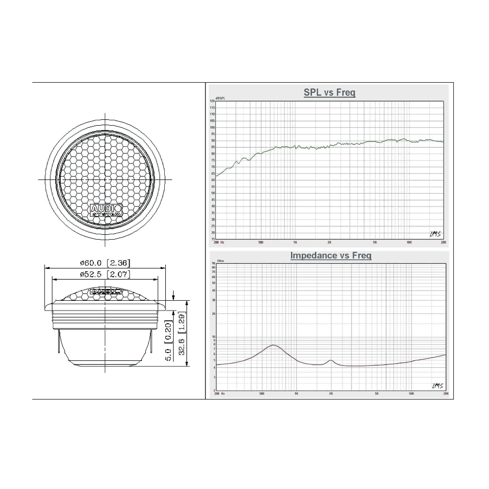 Système audio AE650C 2 voies