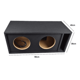 2x 10" (25 cm) cassa bass reflex