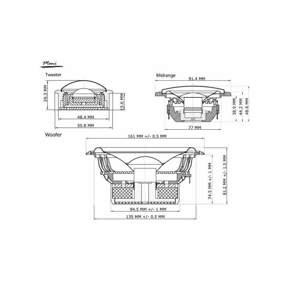 B² Audio MANI - 3 Wege v2