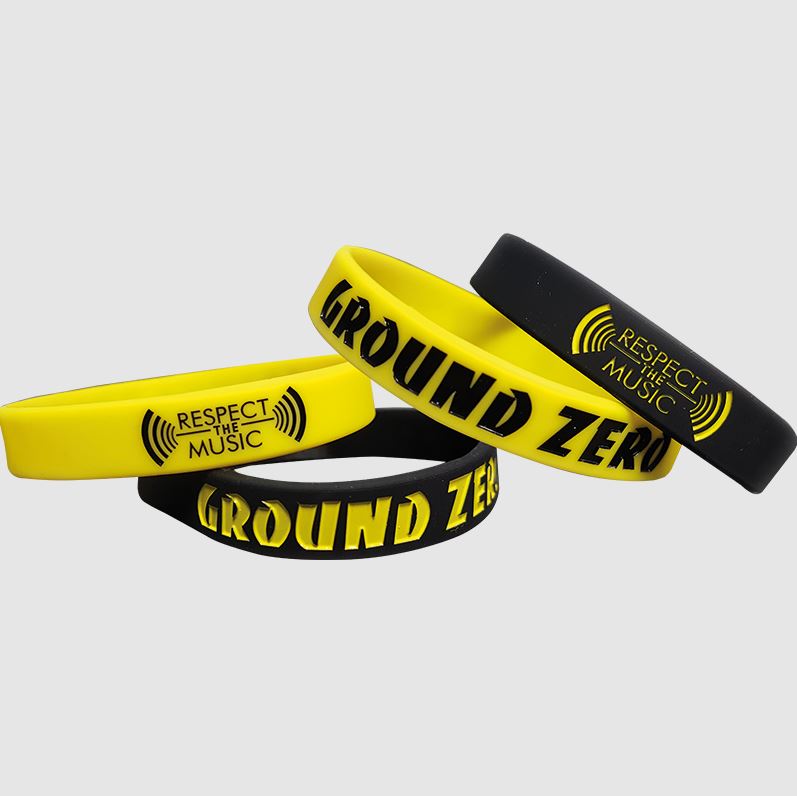 GZ Bracelet en silicone Vert & Jaune