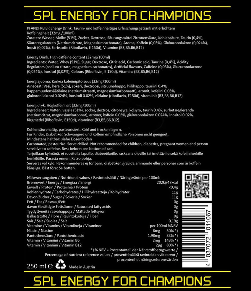 Boisson énergétique Ground Zero