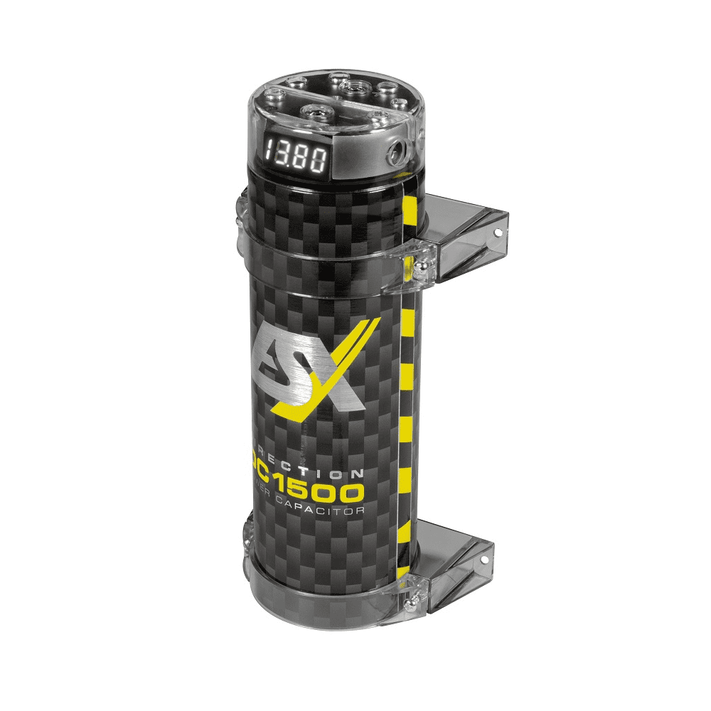 Es Power Cap ESX DC1500 Power Cap - 1.5 Farad buffer capacitor – MT Audio Shop