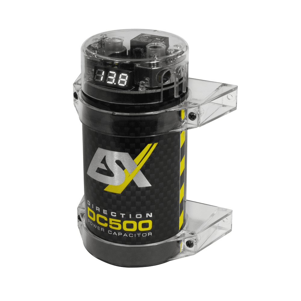 Es Power Cap ESX DC500 Power Cap - 0.5 Farad Pufferkondensator – MT Audio Shop