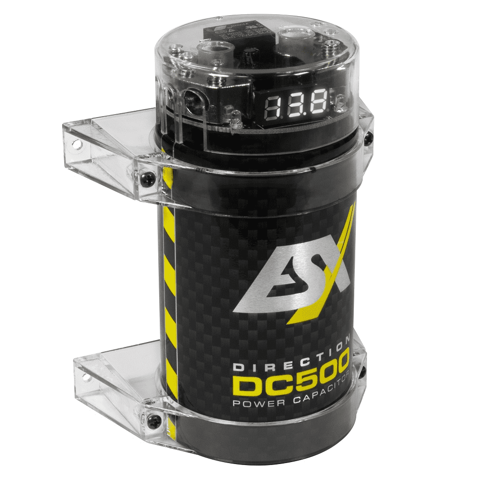 Es Power Cap ESX DC500 Power Cap - 0.5 Farad Pufferkondensator – MT Audio Shop