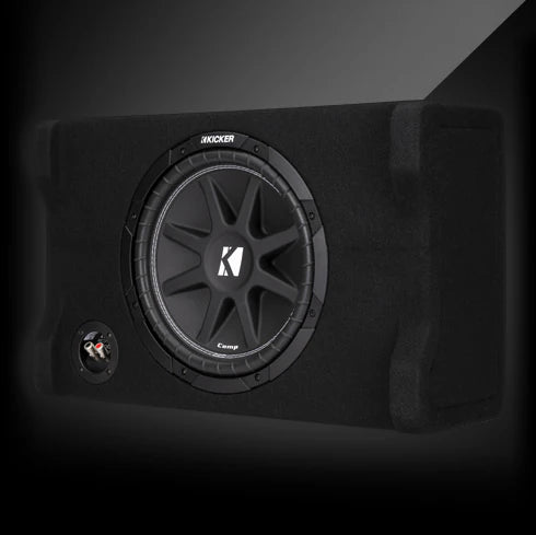 Kicker Down-Firing Loaded Sub Box - Comp 12-inch 4 Ohm