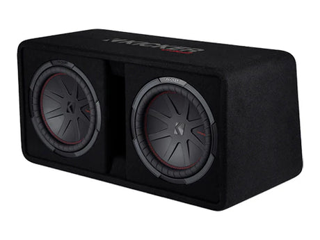 Kicker 2021 Dual 12" CompR Loaded Subwoofer Box