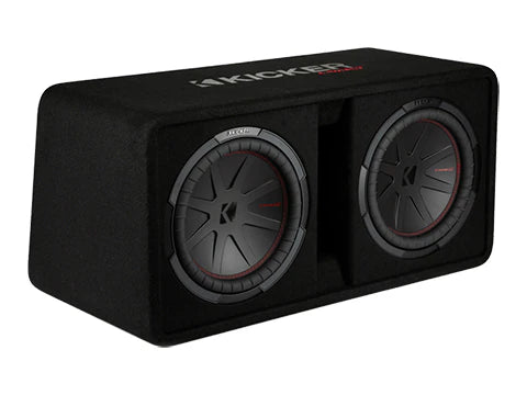 Kicker 2021 Dual 12" CompR Loaded Subwoofer Box