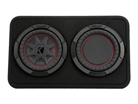 Kicker 8" 2 Ohm CompRT Loaded Subwoofer Box