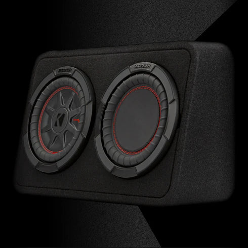 Kicker 8" 2 Ohm CompRT Loaded Subwoofer Box