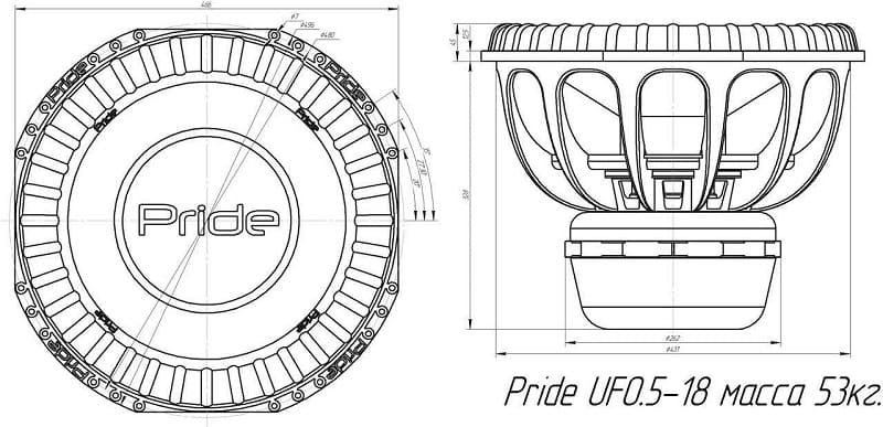 Pride UFO5. 18" v3 (46cm)