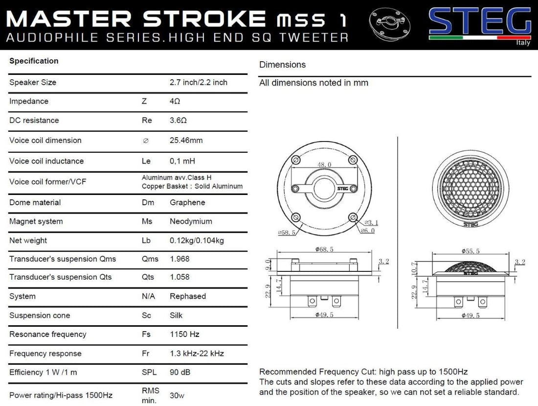 B-Ware STEG MSS1 - Reference Hochtöner