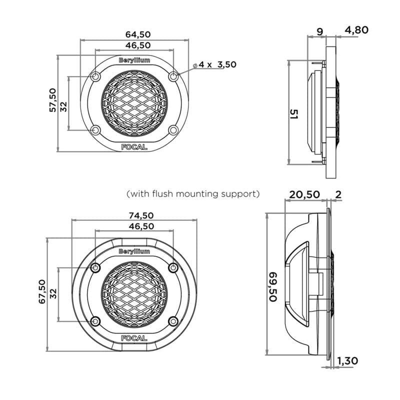 Tweeter Focal UTOPIA serie M