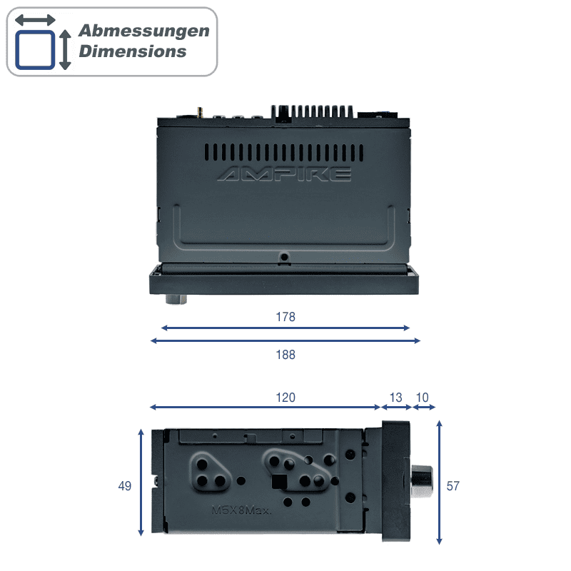 Ampire CPR60 Autoradio