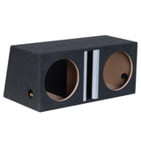 2 x 12" (30 cm) Bass-Reflex Enclosure - Silver