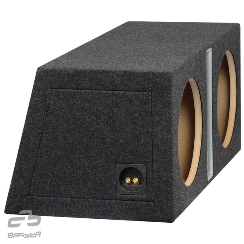 2 x 12" (30 cm) Bass-Reflex Enclosure - Silver