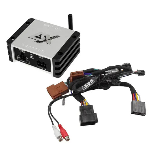 ESX Quantum QS-TWO-BT Verstärker mit ISO-Kabeladapter und Antenne für Bluetooth-Nachrüstung