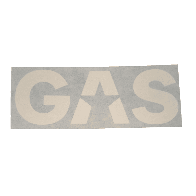 Autocollant audio GAS 14 x 4.5cm