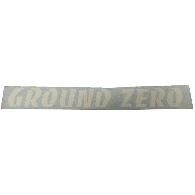 Autocollant Ground Zero 15 x 2cm