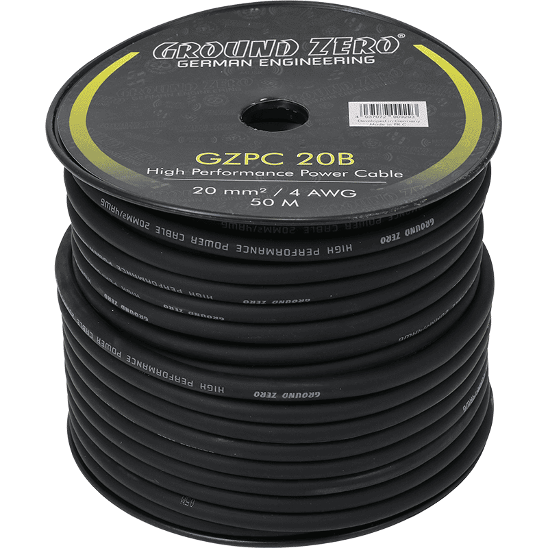 20mm² power cable black CCA