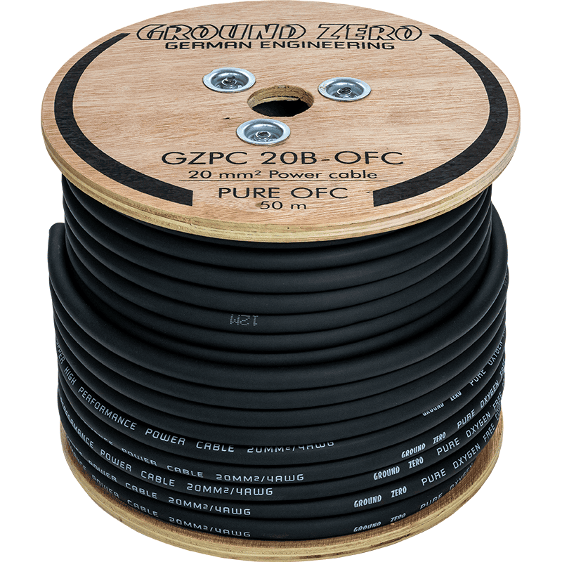 20mm² OFC power cable black