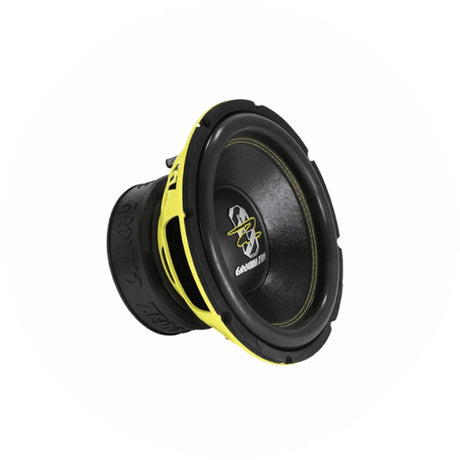 Ground Zero GZRW-12XSPL Subwoofer schwarz-gelb mit Schaumstoffsicke