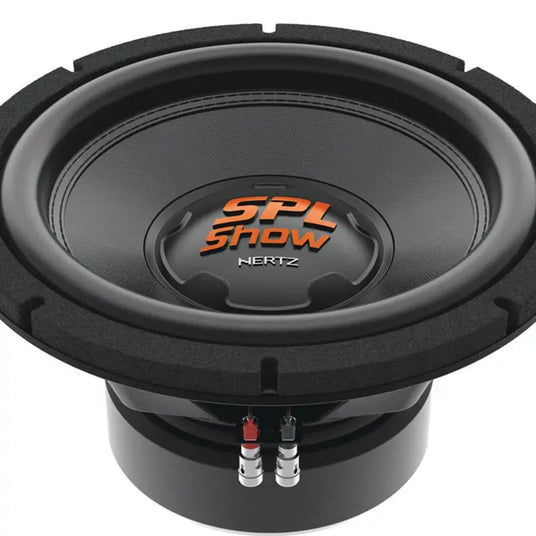 Hertz SPL Show SS 12 D2 Subwoofer, 30 cm Chassis mit oranger Beschriftung