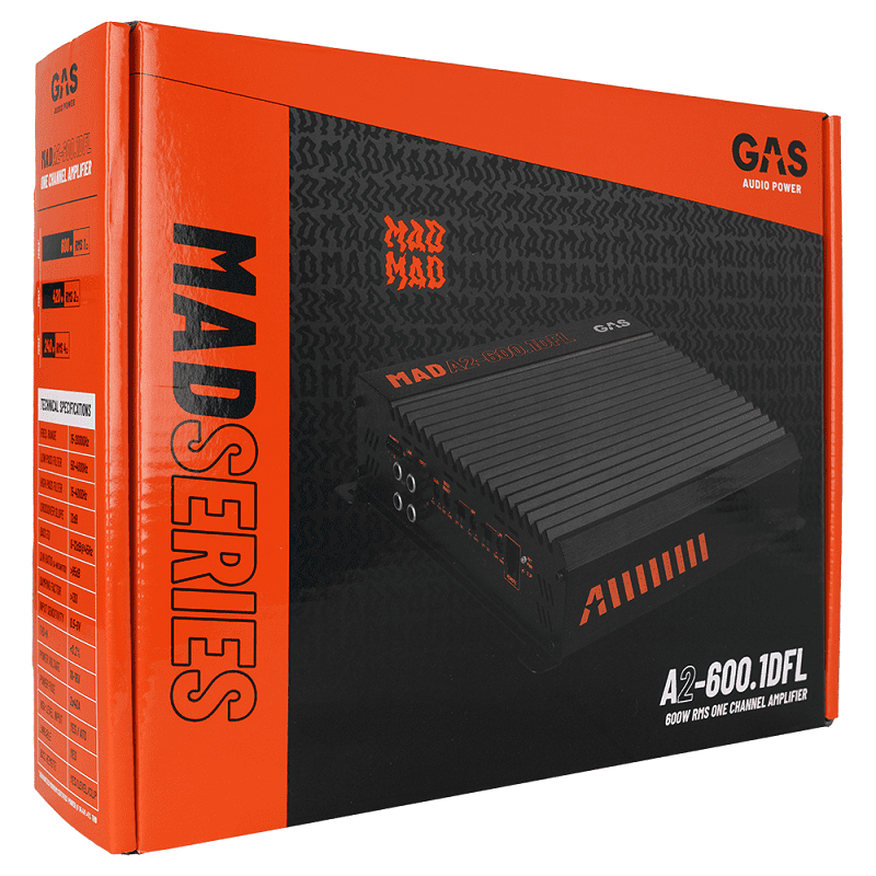GAS Audio MAD A2-600.1DFL