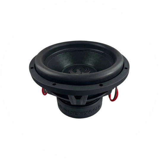 Phoenix Gold Subwoofer mit rotem Anschlussterminal, Ansicht von oben