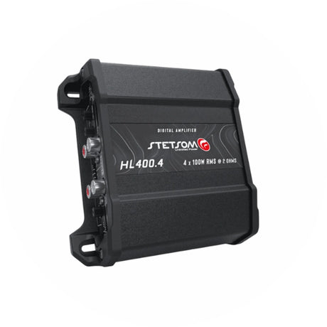 Stetsom HL400.4 Digital Amplifier, 4x100W RMS Endstufe, Ansicht von schräg vorne