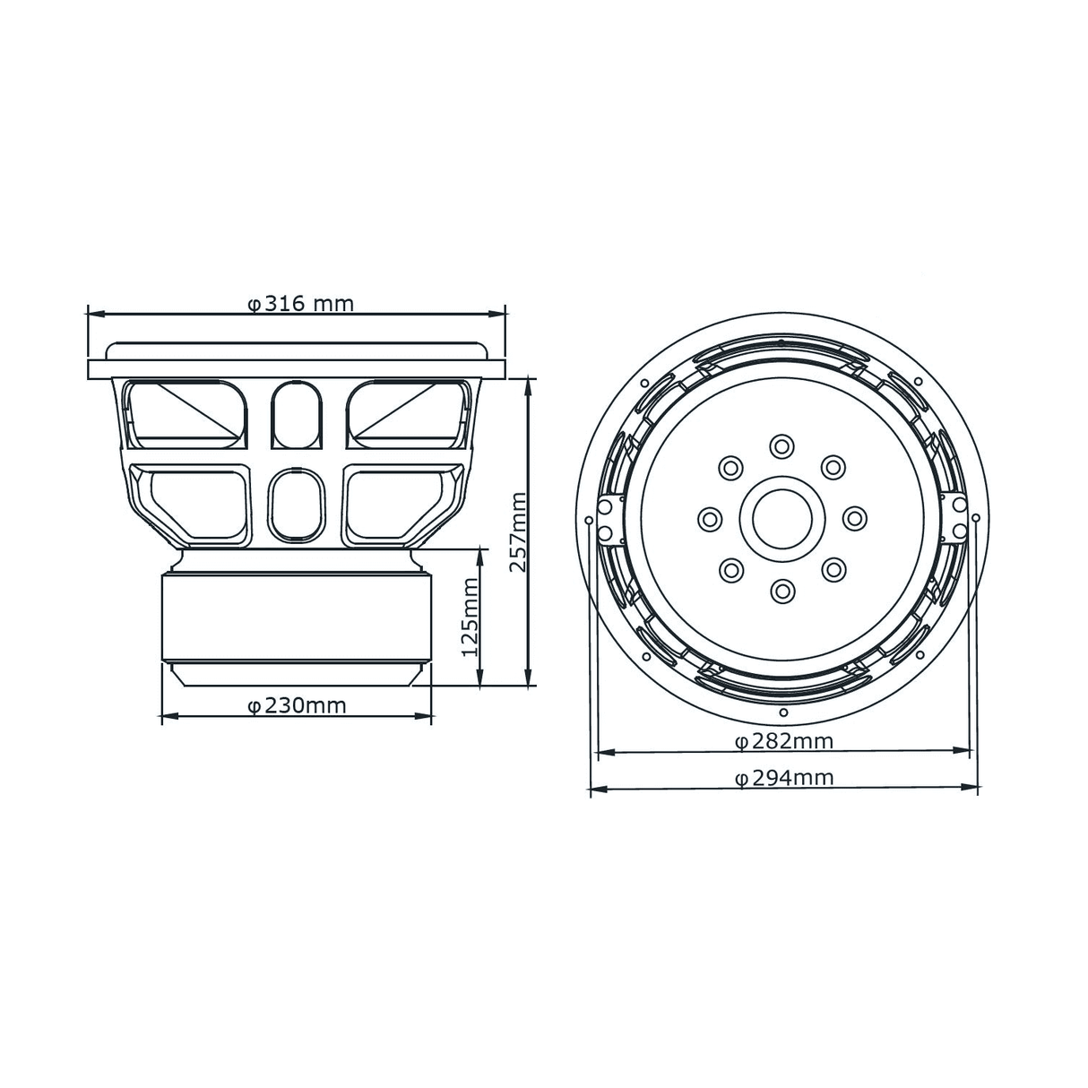 B² Audio RAGEXL12 v2 Carbonio