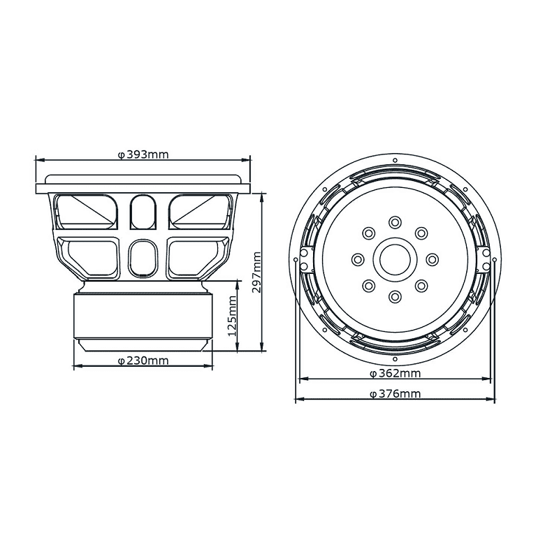 B² Audio RAGEXL15 v2 Carbonio