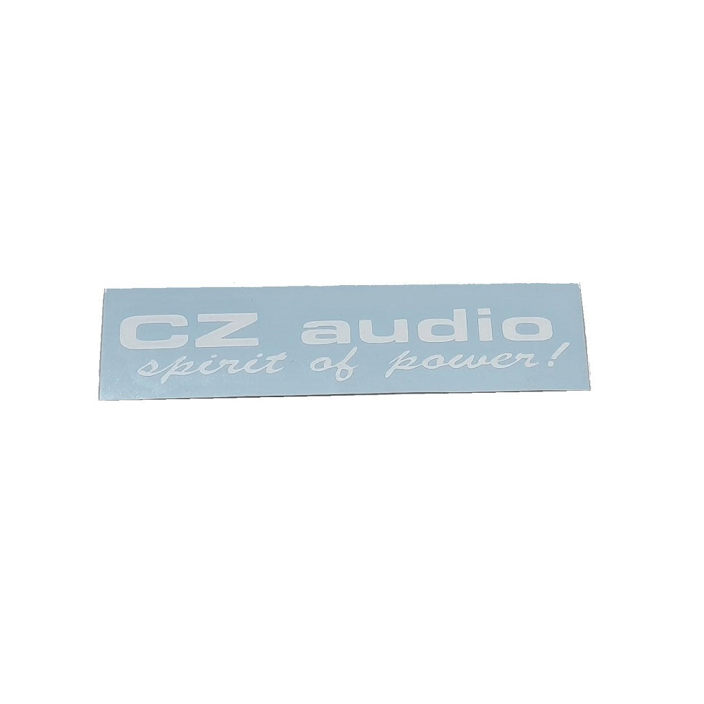CZ Audio Sticker 14 x 3 cm