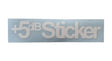 +5 dB Sticker 14 x 3 cm - Basshead Store