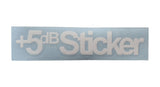 +5 dB Sticker 14 x 3 cm - Basshead Store
