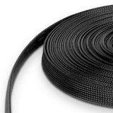50mm² Gewebeschlauch Schwarz - Basshead Store