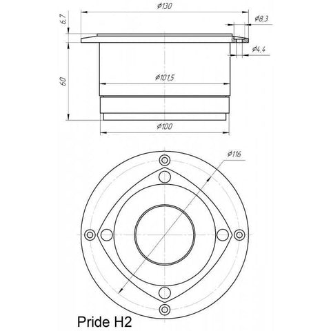 Pride H2 - Hochtongehäuse Extrem - Basshead Store