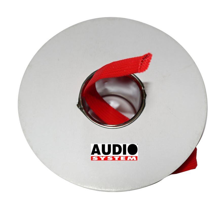50mm² Gewebeschlauch Rot – MT Audio Shop