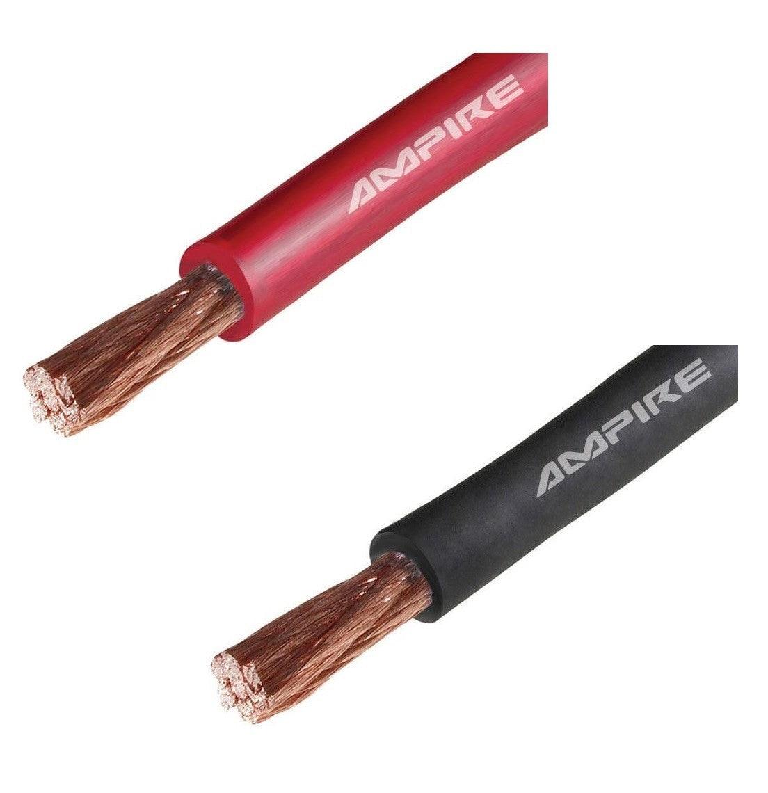 Câble Haut-parleur 50m 2x4mm² CCA – Rouge/noir, Jumelé Pour Hi-Fi Et Home Cinéma
