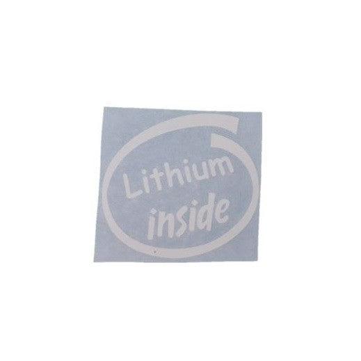 Lithium inside Sticker 10 x 9 cm - Basshead Store