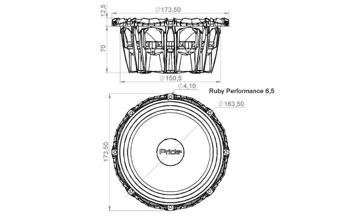 Pride Ruby 6.5 Performance - 16.5cm Midbass - Basshead Store
