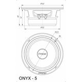 Pride Onyx 5 v2 - 13 cm Mitteltöner - Basshead Store